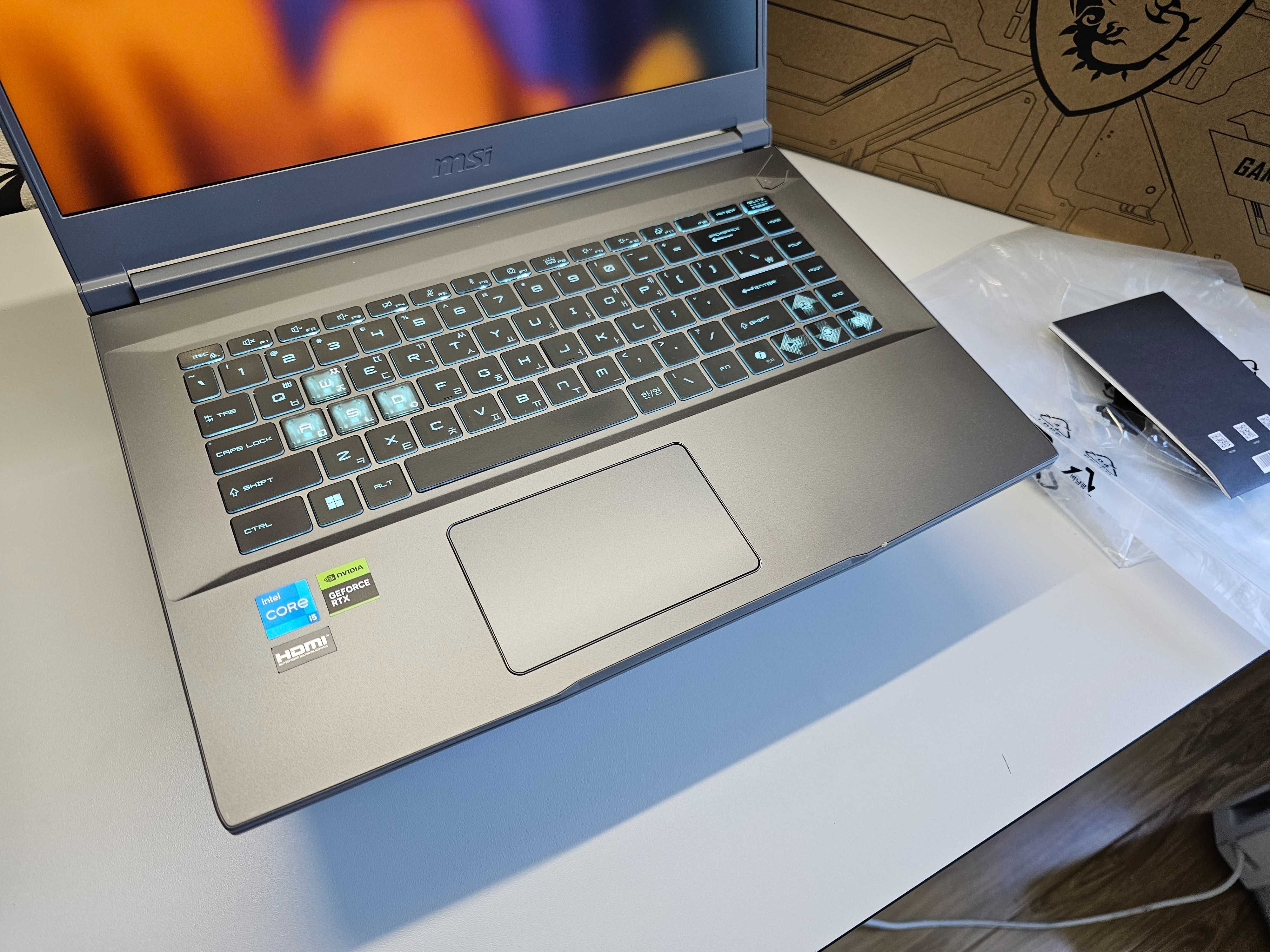 ПРОДАМ MSI Thin 15 Gaming Ноутбук Core™ i5-12450H/8GB/512SSD/RTX2050.