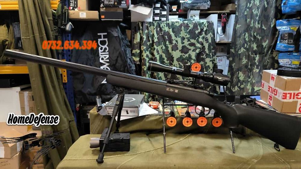 Pusca Airsoft Cu LUNETA SpecnaARMS->GenVanatoare/Sniper 6mm FullMetal