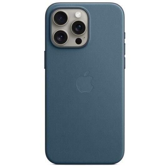 Husa iPhone 15 Pro Leather Originala Apple Pacific Blue
