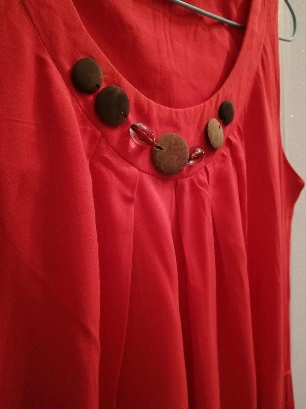 Красное платье сарафан