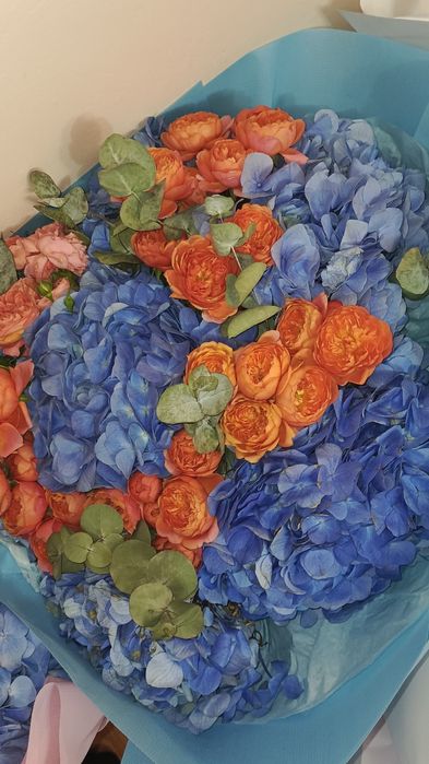 Цветы гортензия и