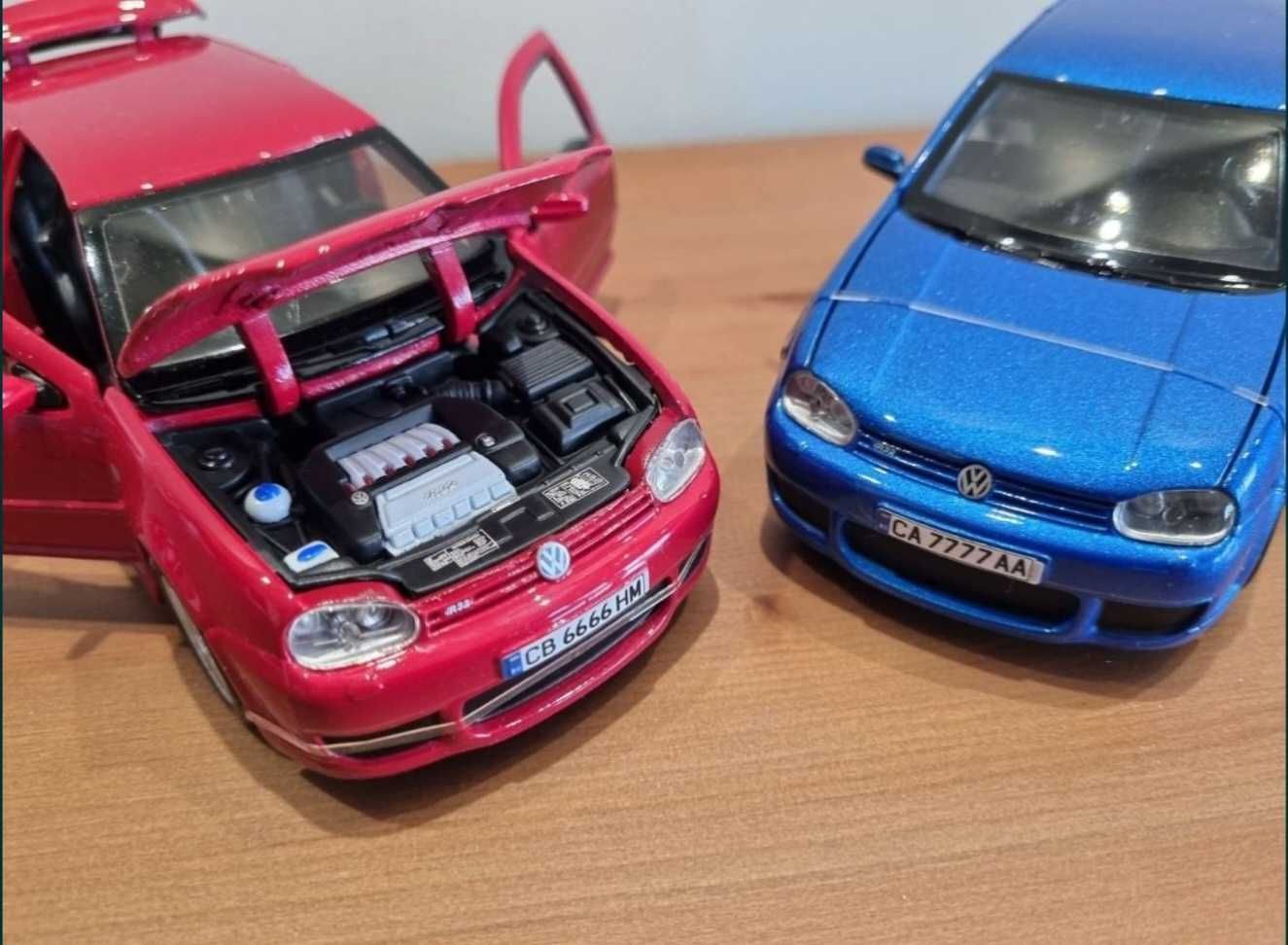 VW Golf 4 - мащаб 1:24 с рег. номер по избор