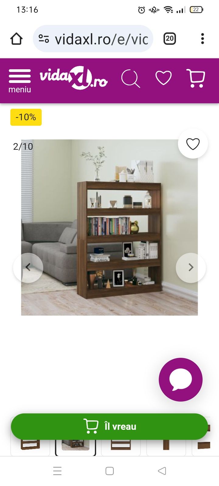 Biblioteca separator stejar