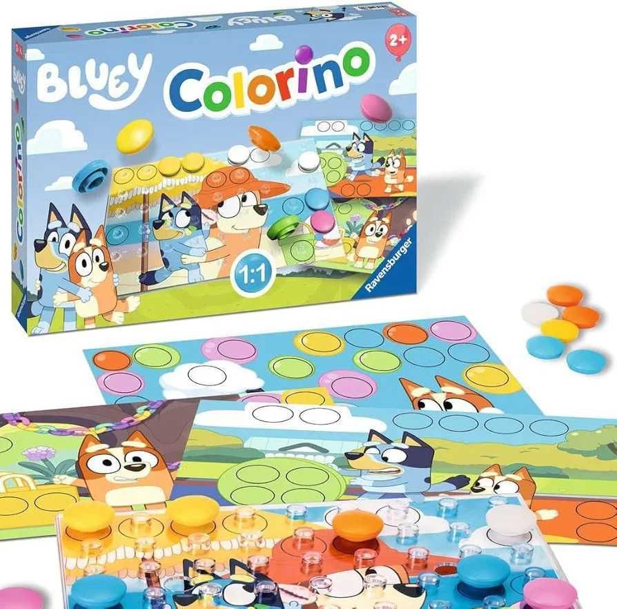 Настолна игра Ravensburger - Колорино Блуи и Бинго, Blue andi Bingo