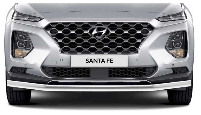 Защита переднего бампера Hyundai Santa Fe 2018+
