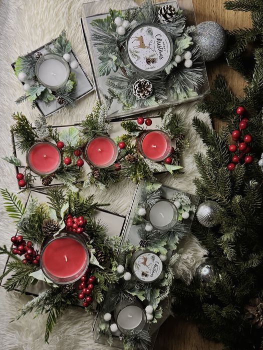 Свечи новогодние подарочные