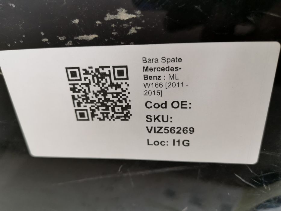 Задна броня Мерцедес-Бенц / Mercedes-Benz ML W166 Оригинална, в добро