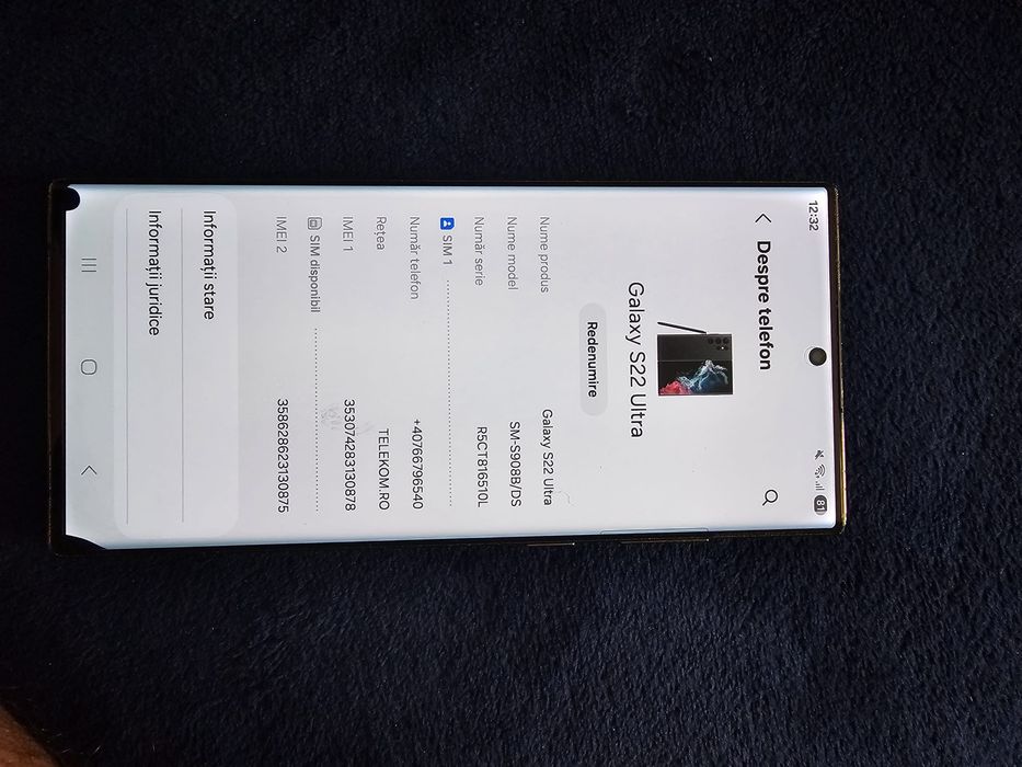 Samsung s22 ultra pret 1200 lei fix