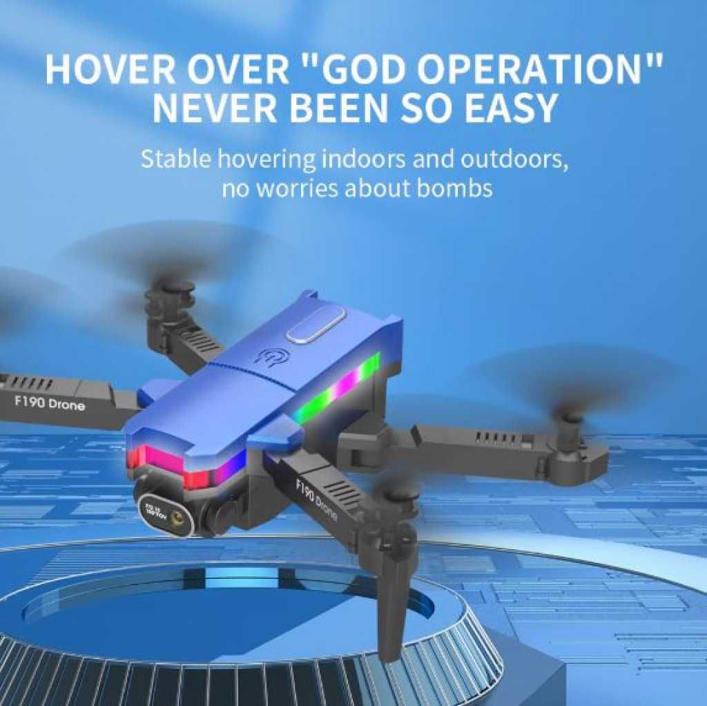 Дрон F190 с 4K камера, LED светлини и WiFi –