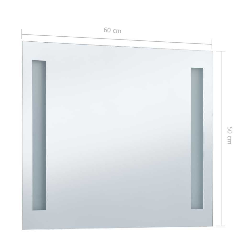 Oglinda baie cu iluminare LED 60 x 50 cm TAUGA Reduceri 70% OFERTA