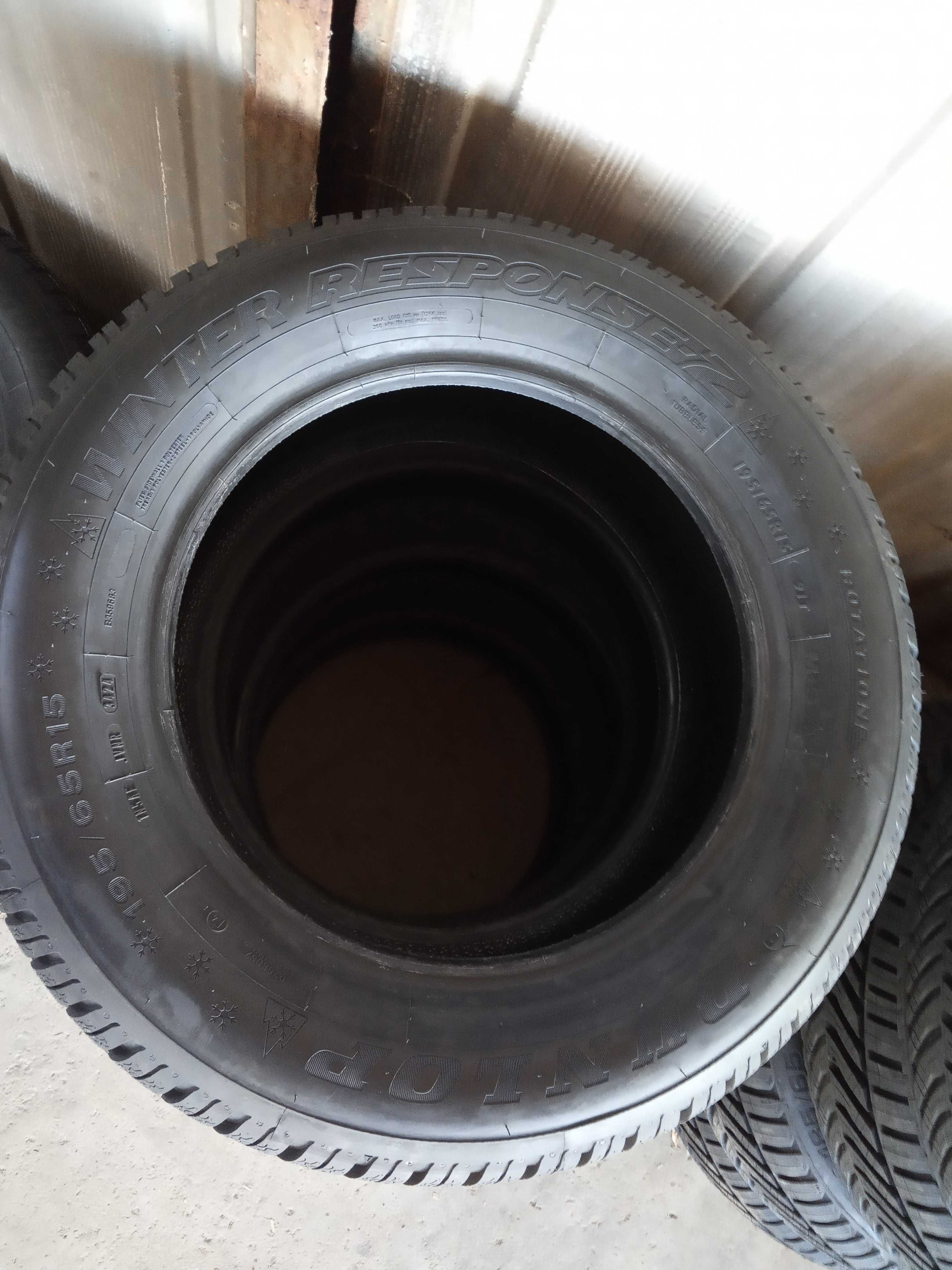 4 Нови зимни гуми 195/65R15 Dunlop Winter Resp 2 91T DOT3424 Germany