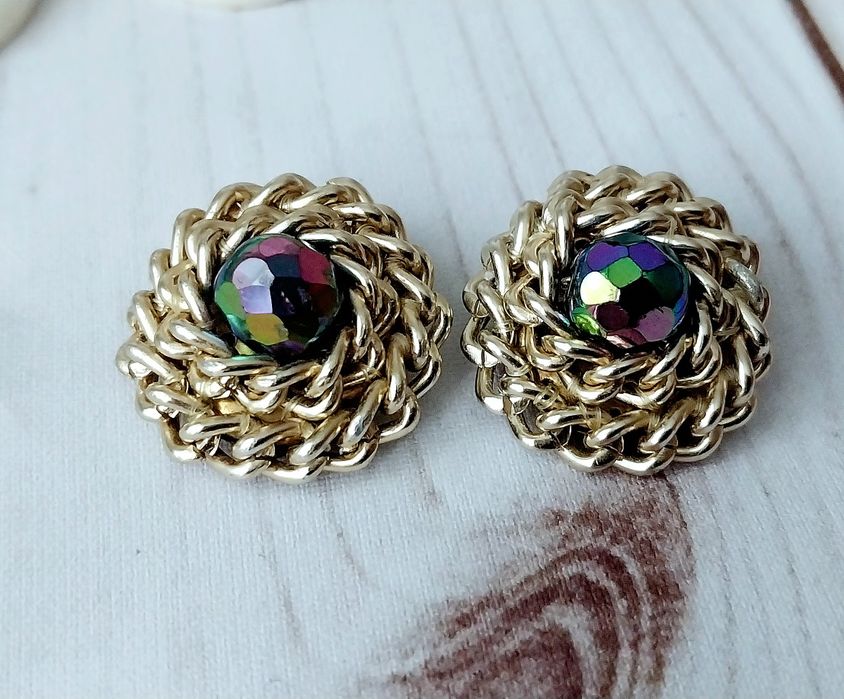 Винтажные клипсы Western Germany из Европы