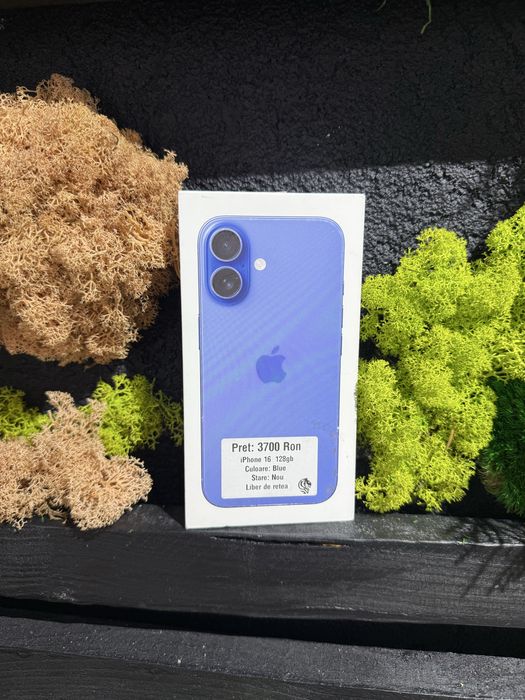 iPhone 16 128gb Ultramarine Neverlocked Nou Sigilat/Fact+Garantie