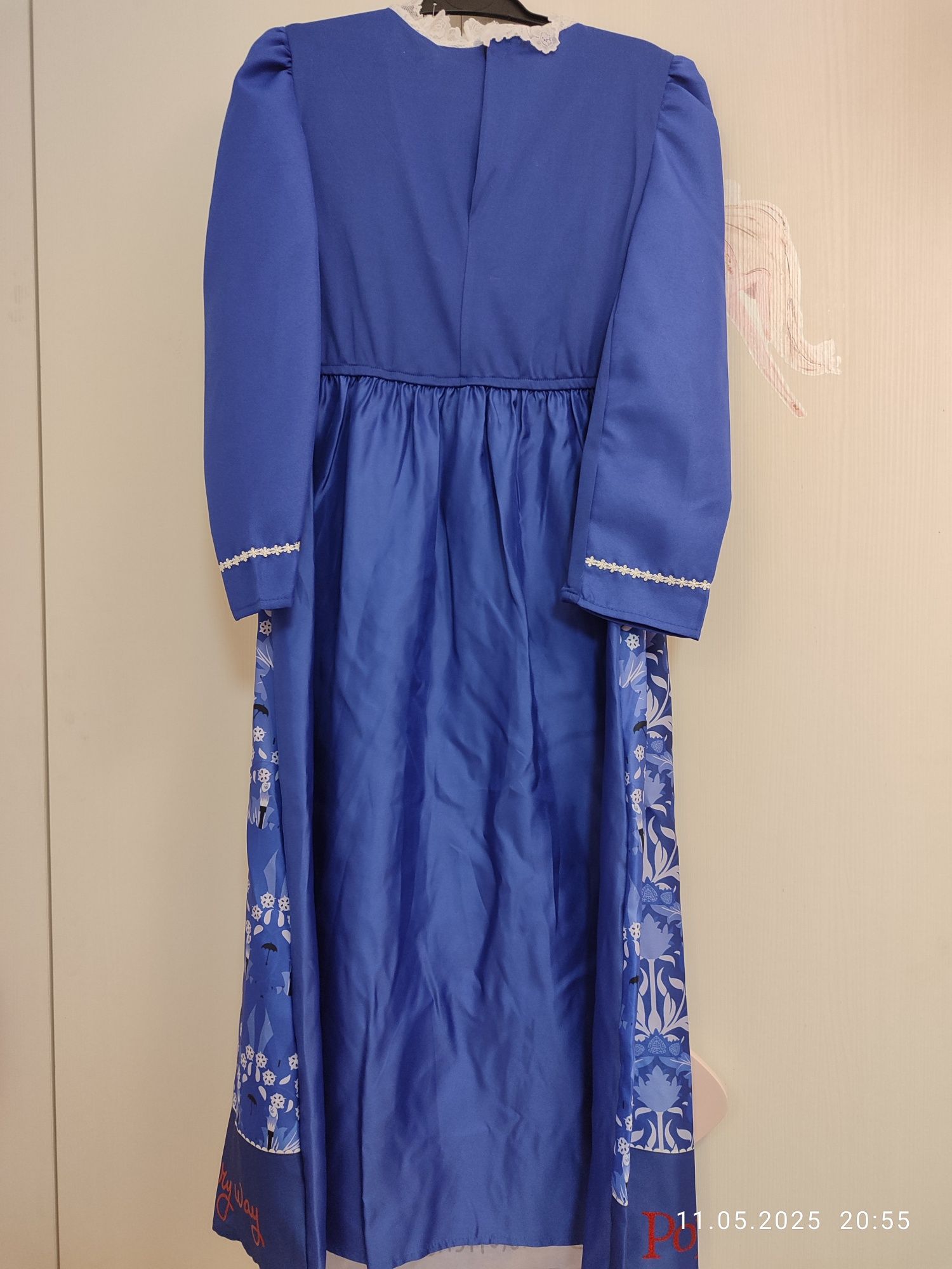 Рокля/карнавален костюм на Mary Poppins, 134-140 см