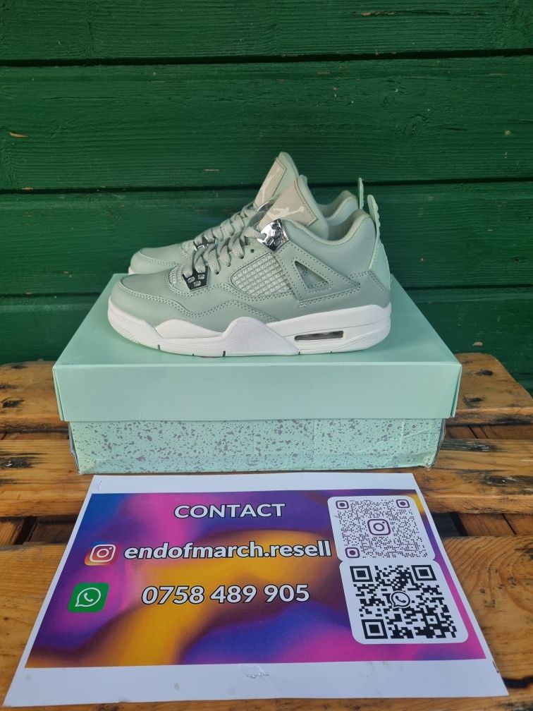Nike Jordan 4 Seafoam / Lime