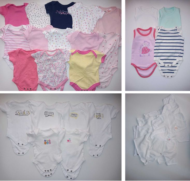 Маркови бебешки бодита с къс ръкав