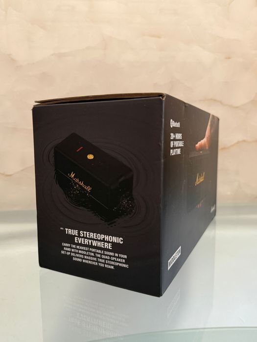 Boxa portabila MARSHALL Middleton, Bluetooth, IP67, Black & Brass NOU