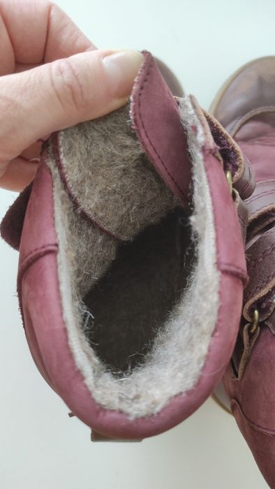 Ghete Bisgaard impermeabile îmblănite - Falke Bordeaux mărime 34