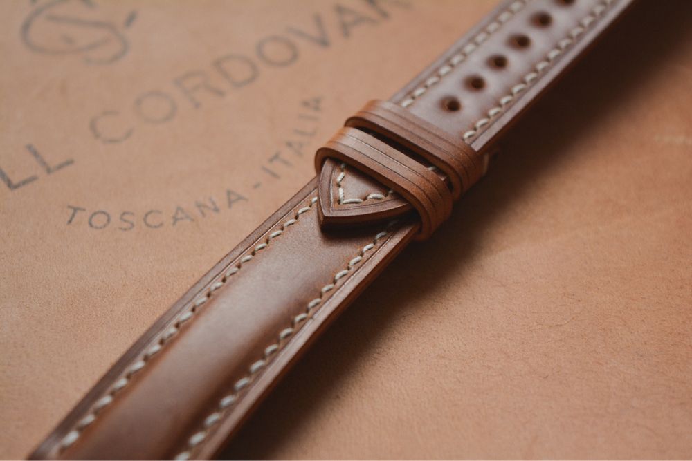 Ремешок для часов из люкс кожи Shell Cordovan