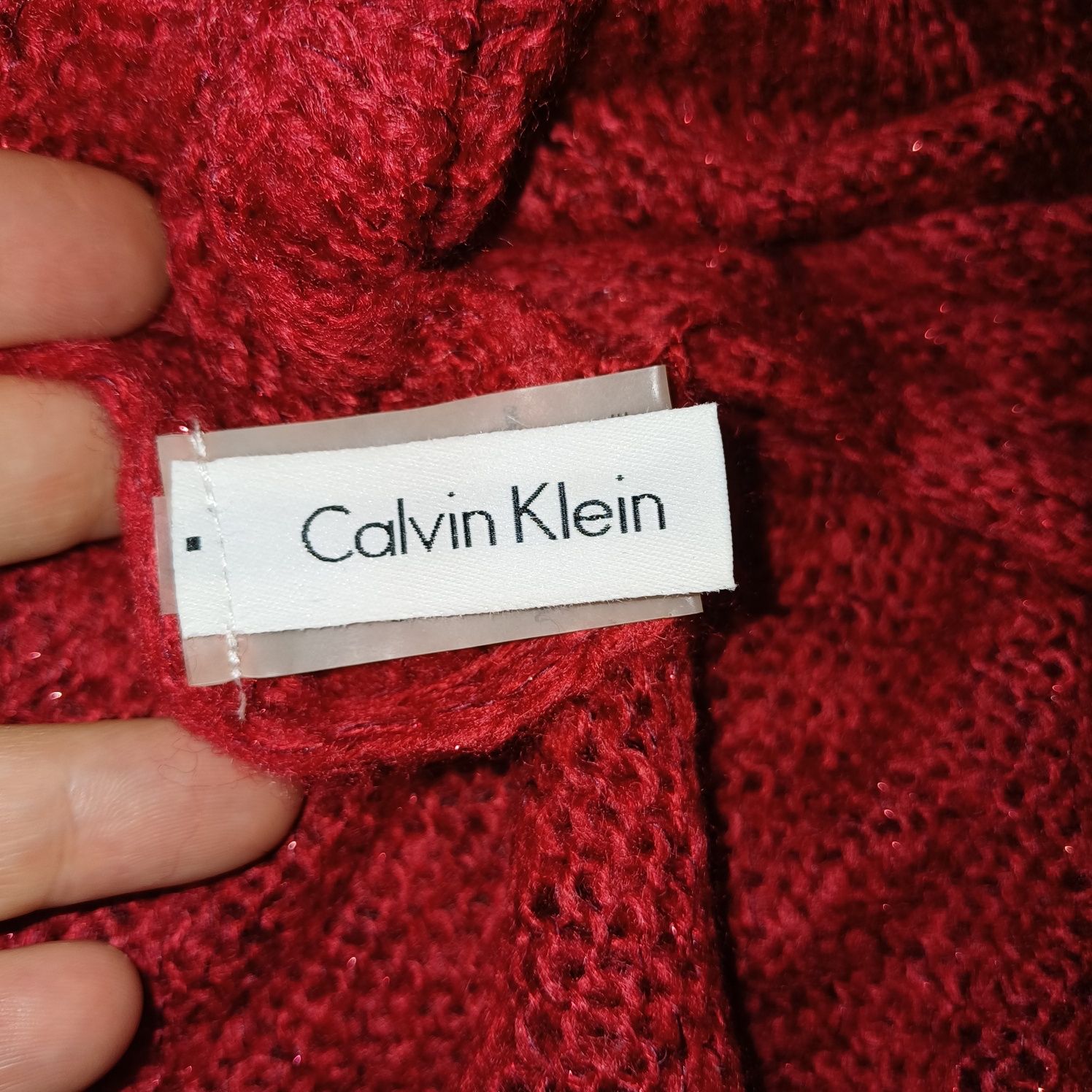 Червен шал Calvin Klein