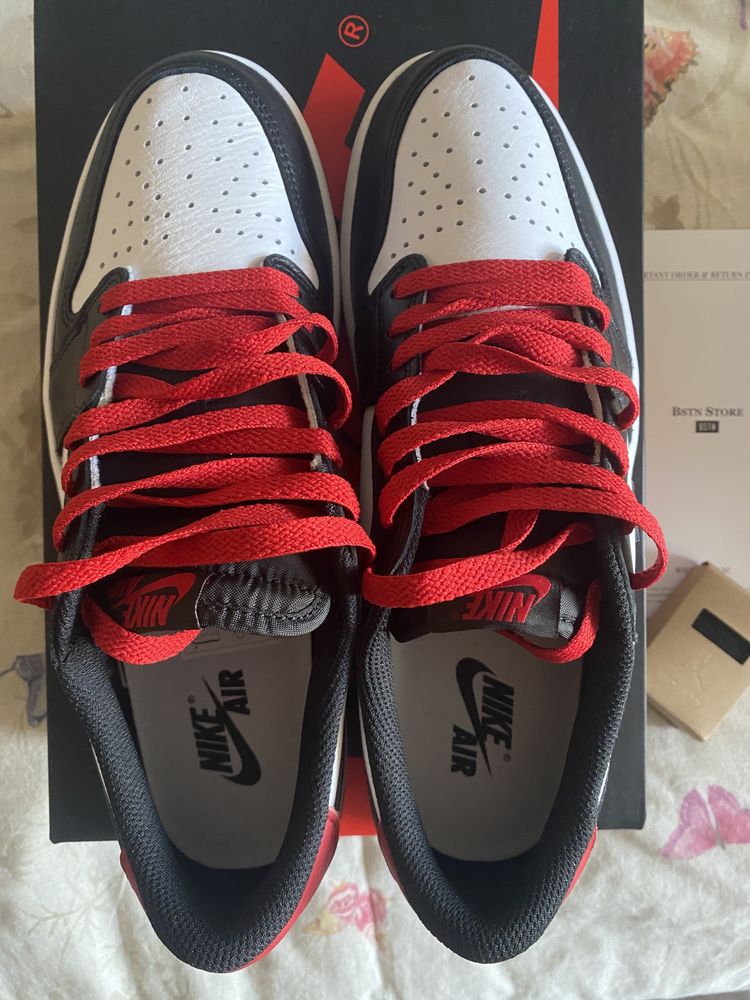 Nike Air jordan 1 low 'black toe'