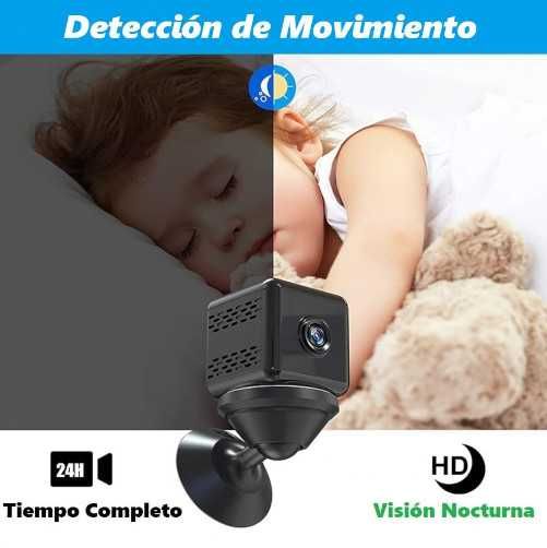 Мини шпионска камера VELER, Full HD 1080P, WiFi охранителна камера