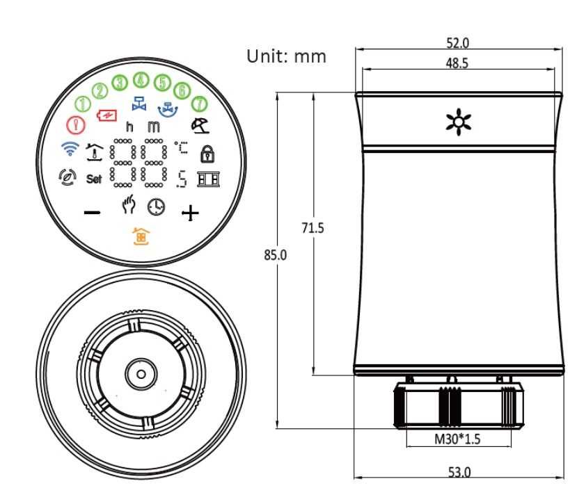 Kit automatizare smart radiatoare, 3 capuri Termostatate QTV