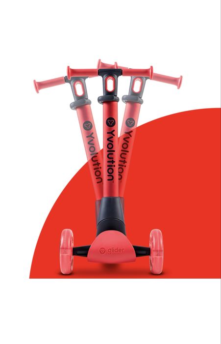 Trotineta 5-in-1 Yvolution Y Glider Luna Red