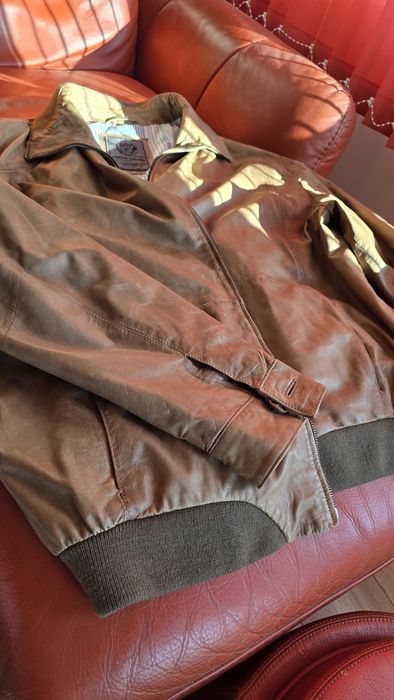 Кожено мъжко яке pierre cardin XL