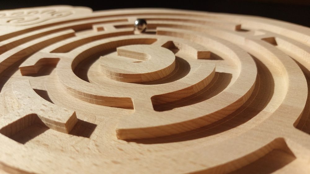 Jucărie de antrenament senzorial cu labirint, pentru copii, #MadeinRO