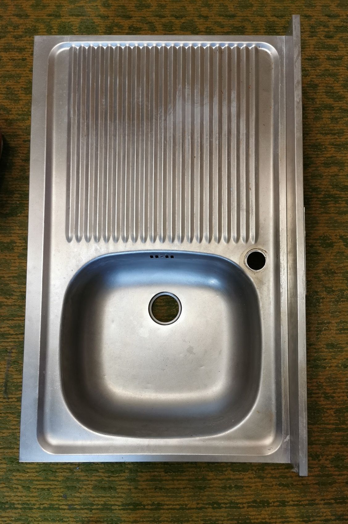 Chiuveta inox, 1 cuva dreapta, pentru masca, 800x500