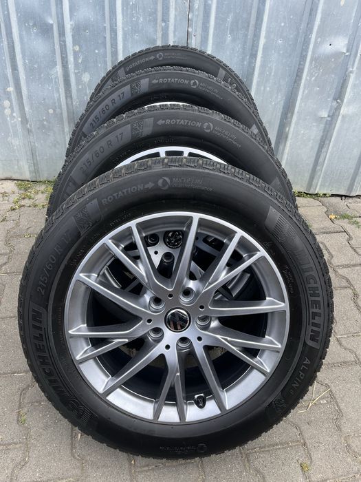Jante 5x112mm anvelope iarna 215/60 R17, VW Tiguan, Audi Q3, Seat, BMW