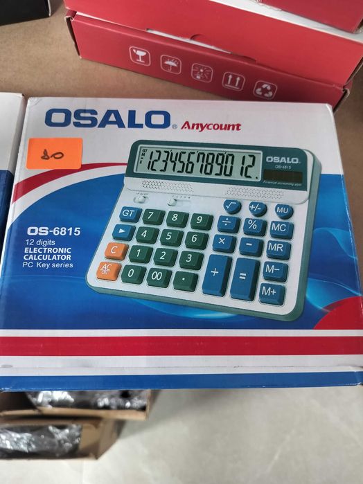 Calculator de birou, 12 cifre, ecran LCD