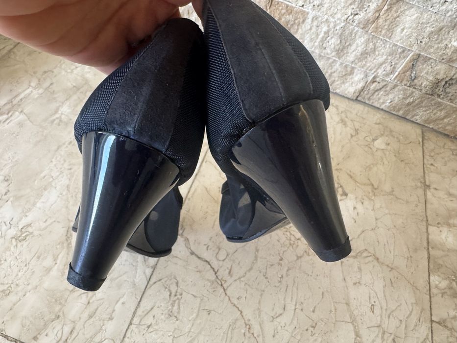 Pantofi din plasa, talpa din piele nr 39