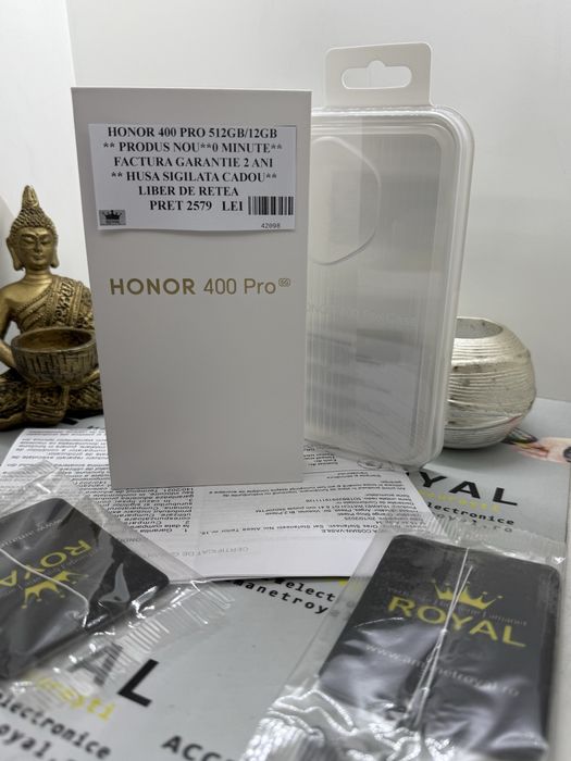 Amanet Royal : Honor 400 PRO 512GB 12GB / Produs NOU/ Garantie 2 ANI