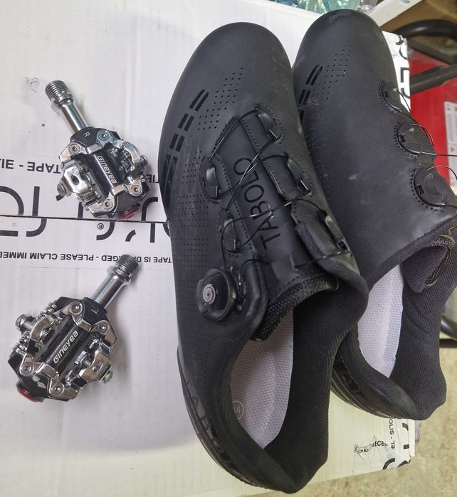 SPD Shimano педали и професионални маратонки за колоездене