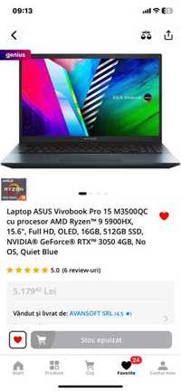 Laptop Asus AMD Ryzen 9