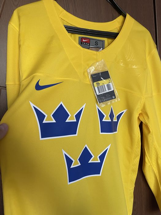Nike Sweden Швеция Olympic Game Jersey NHL Хокейна Блуза Тениска