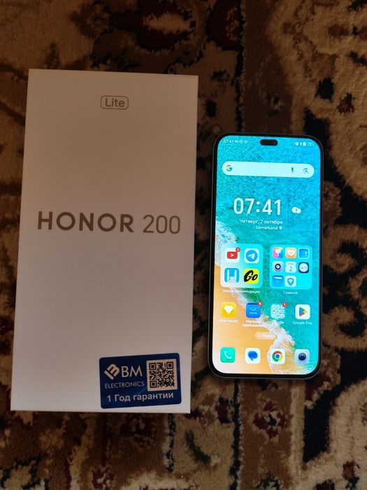 Смартфон HONOR 200 Lite 5G 8/256 GB Мерцающий голубой