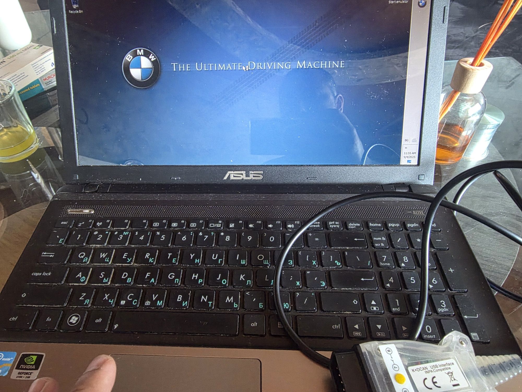 Продавам лаптоп с ISTA INPA BMW code read