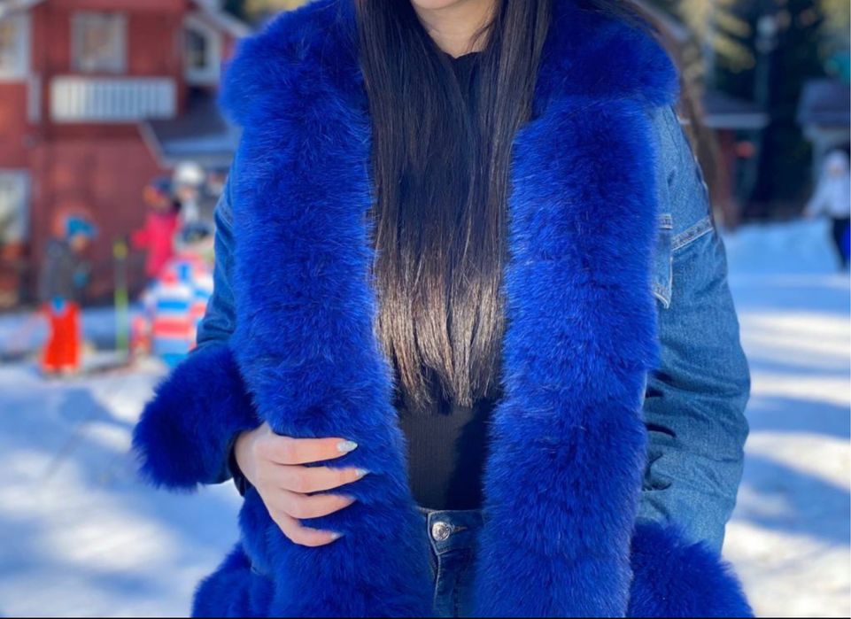 Дънково яке с естествен пух