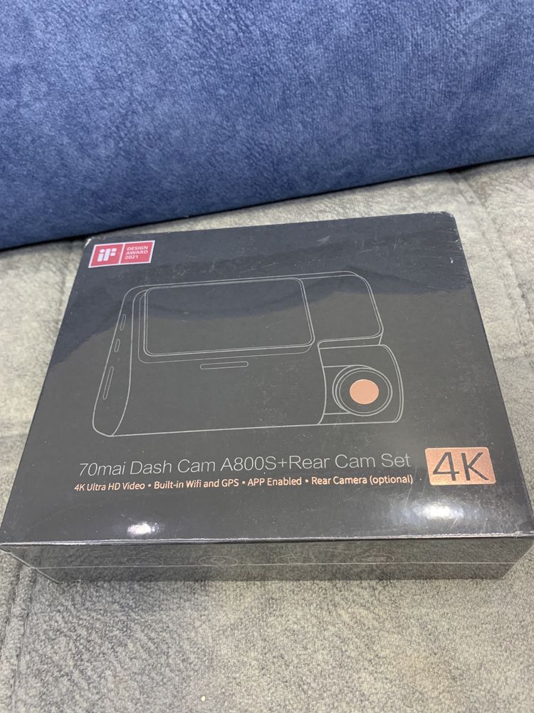 Видеорегистратор 70mai Dash Cam A800S-1 4K+задняя камера RC06