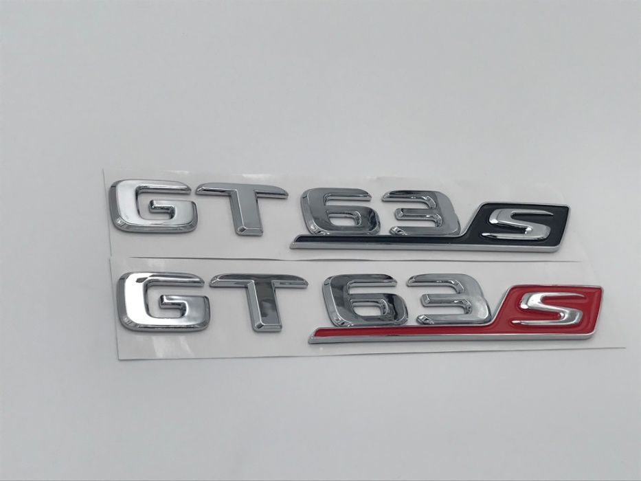 Emblema Mercedes GT63S crom/negru