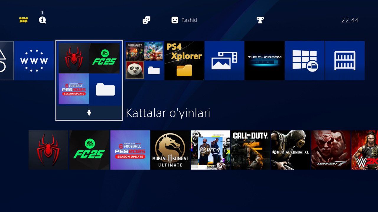 Ps4 PRO 1TB 4K UHD versiya 6.72 goldhen proshivka qilingan