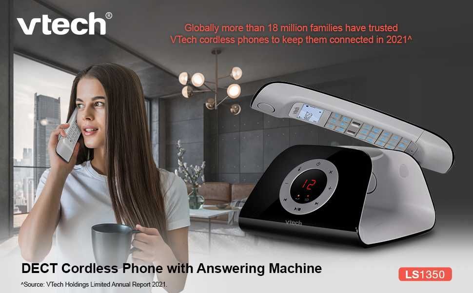 Ретро радиотелефон Vtech LS1350 DECT автоответчик громкоговоритель