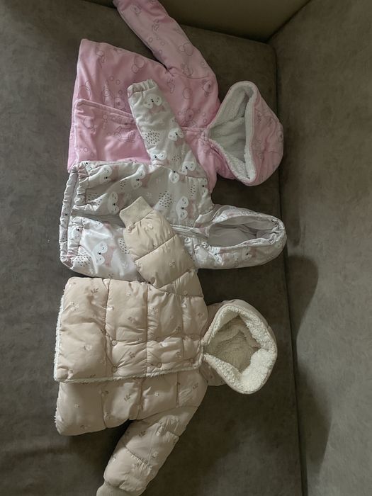 Бебешки зимни дрехи имаме всичко от 0 до 12 месеца