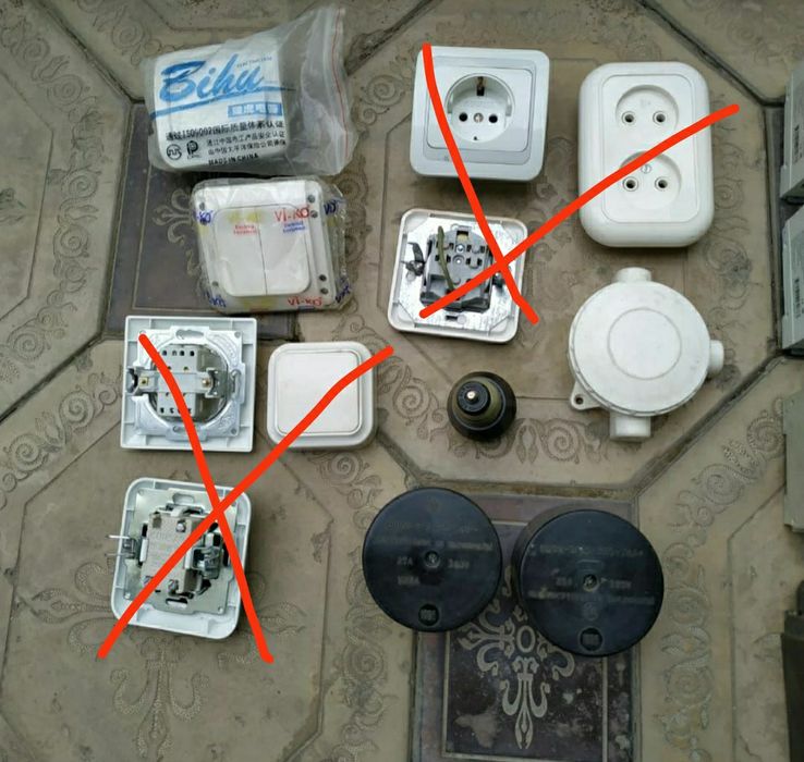 Разные электрические товары, электрические автоматы новые и б/у