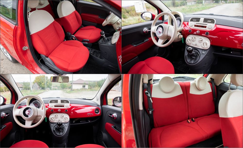 Fiat 500 / benzina / 136000 km  Euro5 / posibilitate achizite RATE