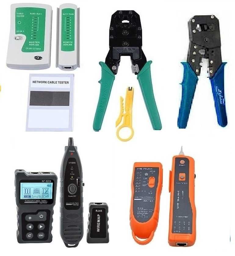 Монтажный инструмент тестер UTP Lan RJ45 кримпер