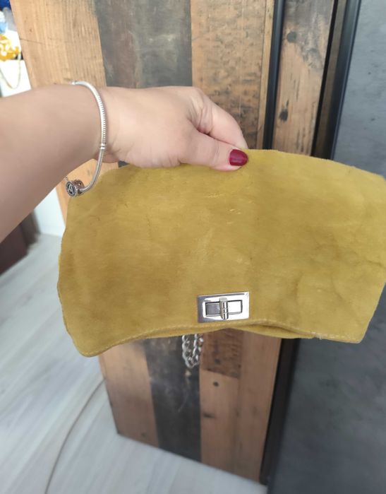 Geanta piele naturala întoarsă